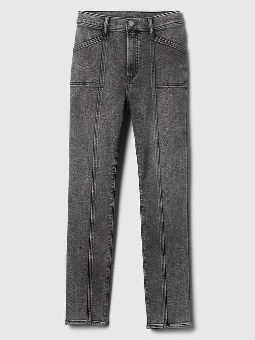 Image number 7 showing, High Rise Seamed Vintage Slim Jeans