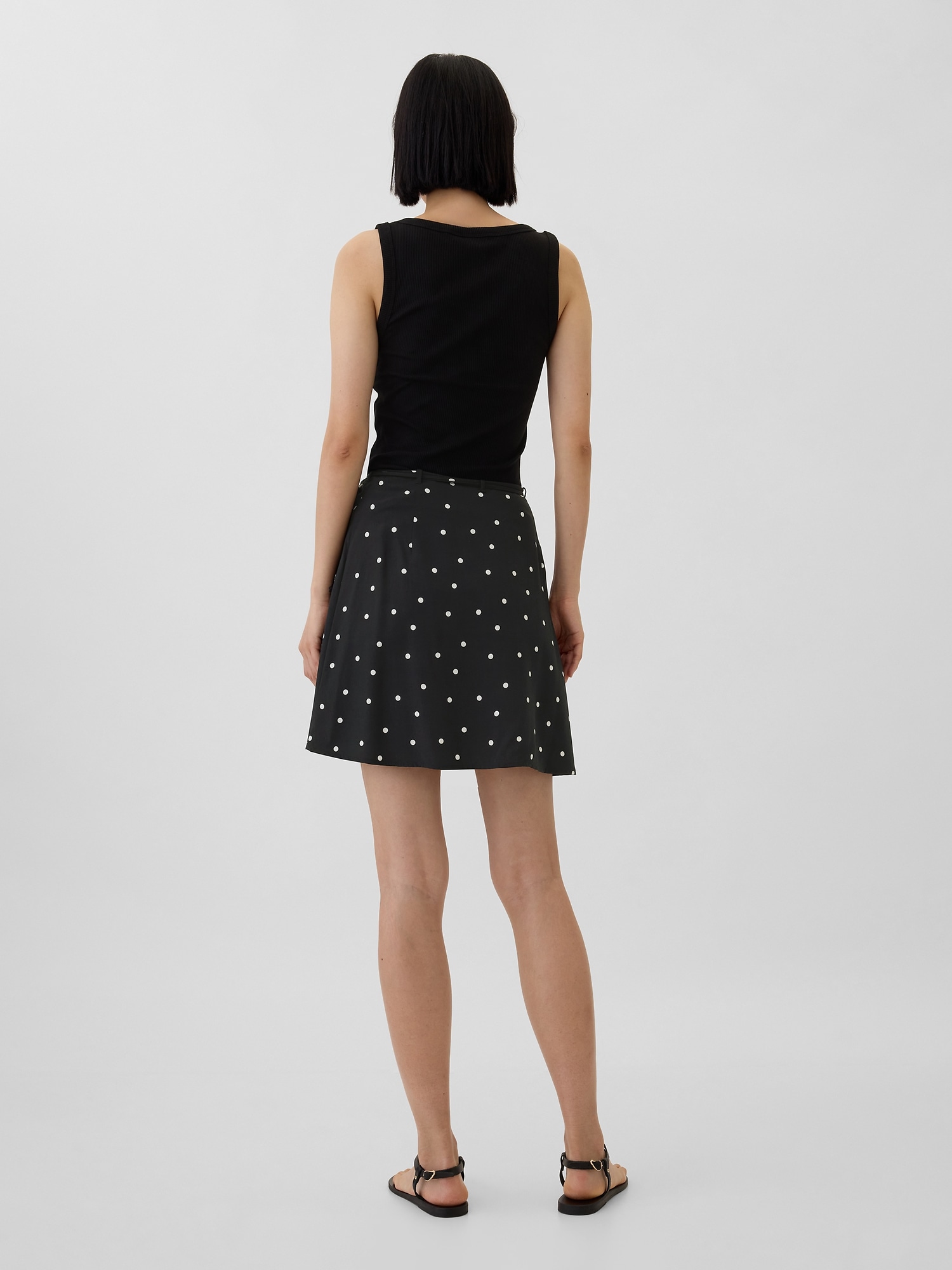 Print Tie-Waist Mini Skirt | Gap Factory