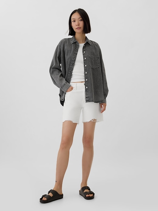 Image number 3 showing, Denim Big Shirt