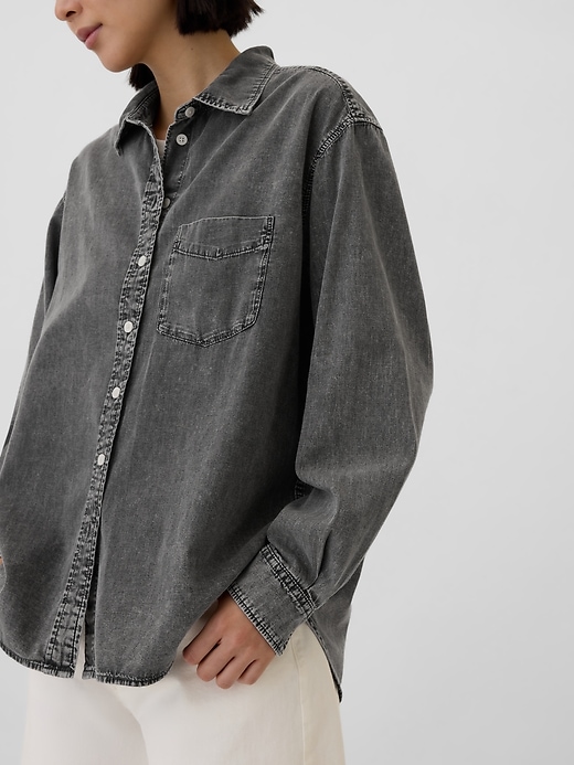 Image number 4 showing, Denim Big Shirt