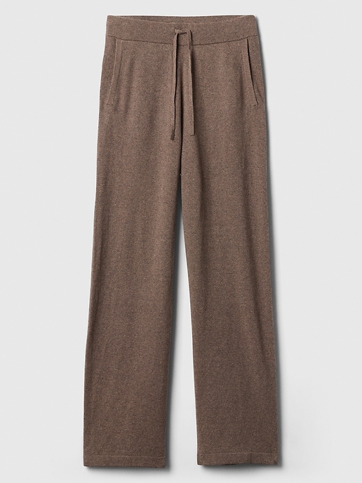 Image number 7 showing, CashSoft Wide-Leg Sweater Pants