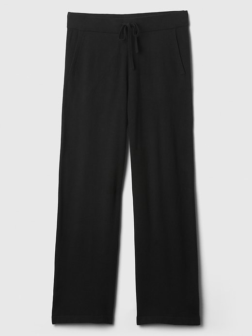 Image number 7 showing, CashSoft Wide-Leg Sweater Pants