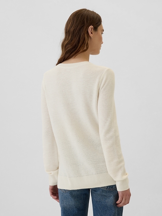 Image number 2 showing, Textured Crewneck Sweater