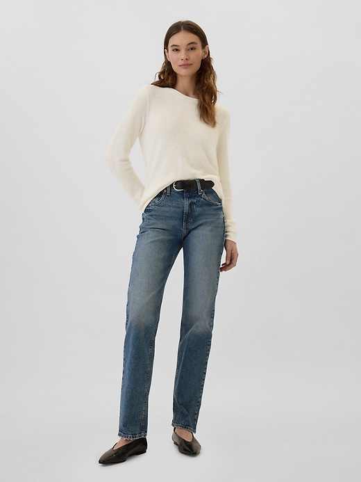 Image number 3 showing, Textured Crewneck Sweater