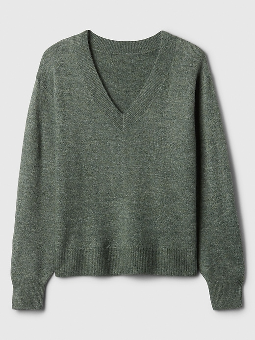 Image number 5 showing, Relaxed V-Neck Sweater