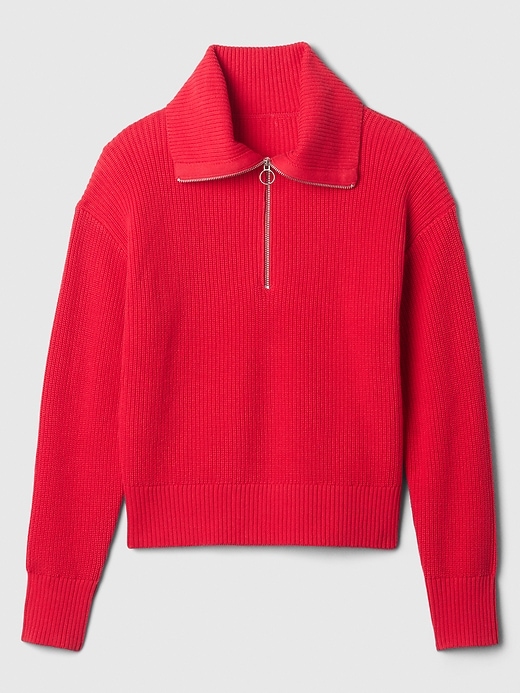 Relaxed Quarter-Zip Sweater | Gap Factory