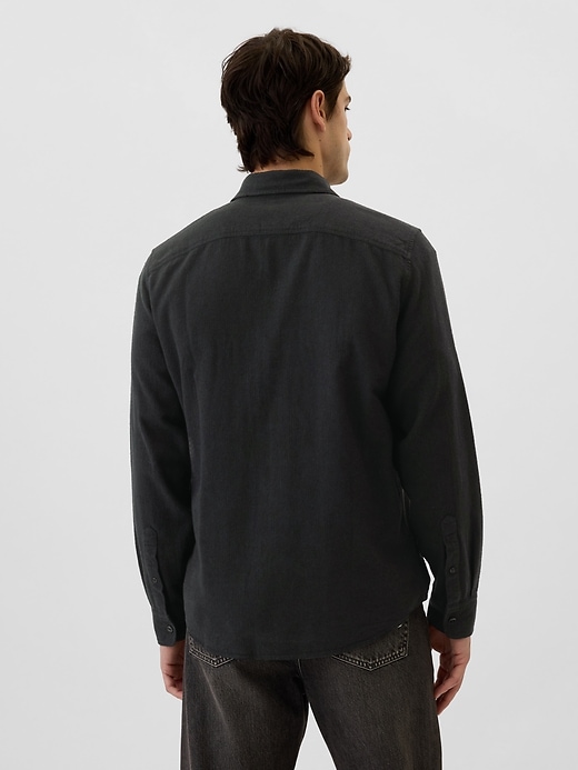 Image number 2 showing, Brushed Utility Shirt in Standard Fit