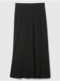 Satin Midi Slip Skirt