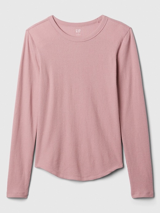 Waffle-Knit Crewneck T-Shirt | Gap Factory