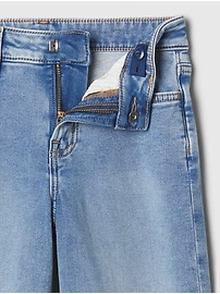 Kids High Rise Wide-Leg Ankle Jeans