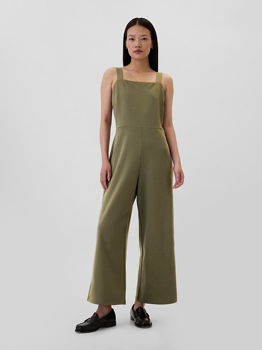 Image number 1 showing, Ponte Squareneck Jumpsuit