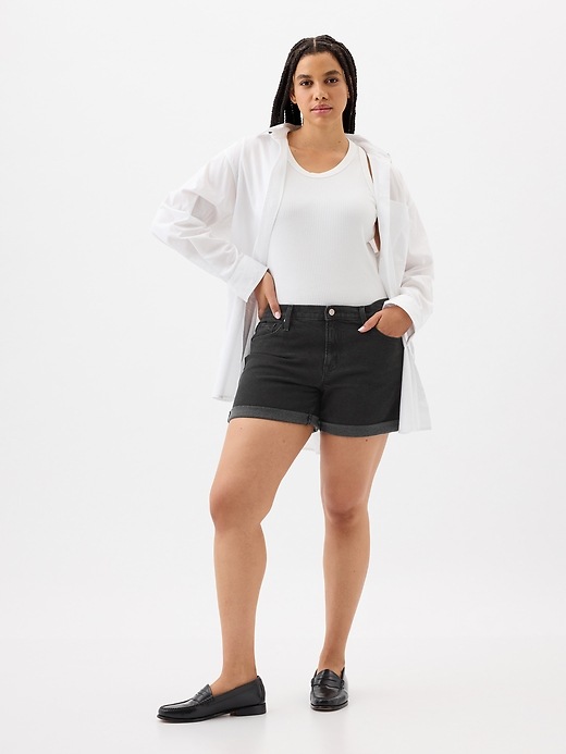 Image number 5 showing, 5" Mid Rise Denim Shorts