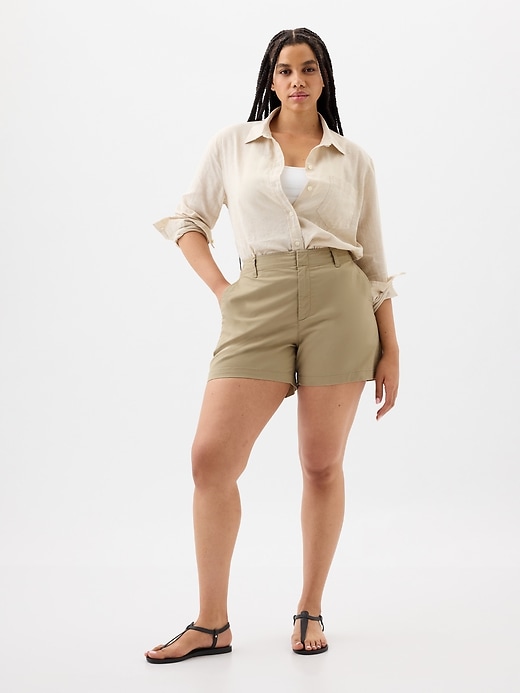 Image number 5 showing, 5" Mid Rise Downtown Khaki Shorts