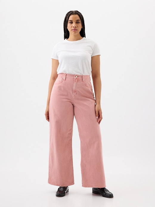 Image number 5 showing, High Rise Wide-Leg Jeans