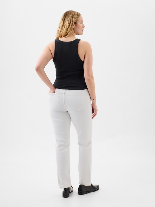 Image number 6 showing, Mid Rise Classic Straight Jeans