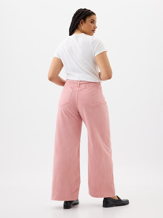 Image number 6 showing, High Rise Wide-Leg Jeans