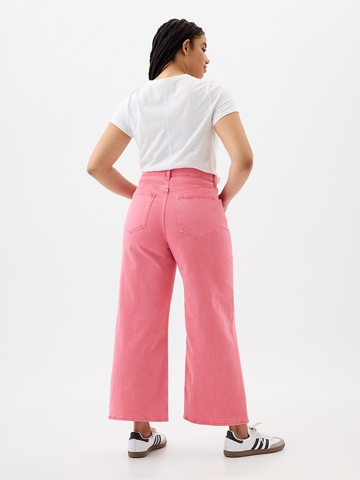 Image number 6 showing, High Rise Wide-Leg Crop Jeans