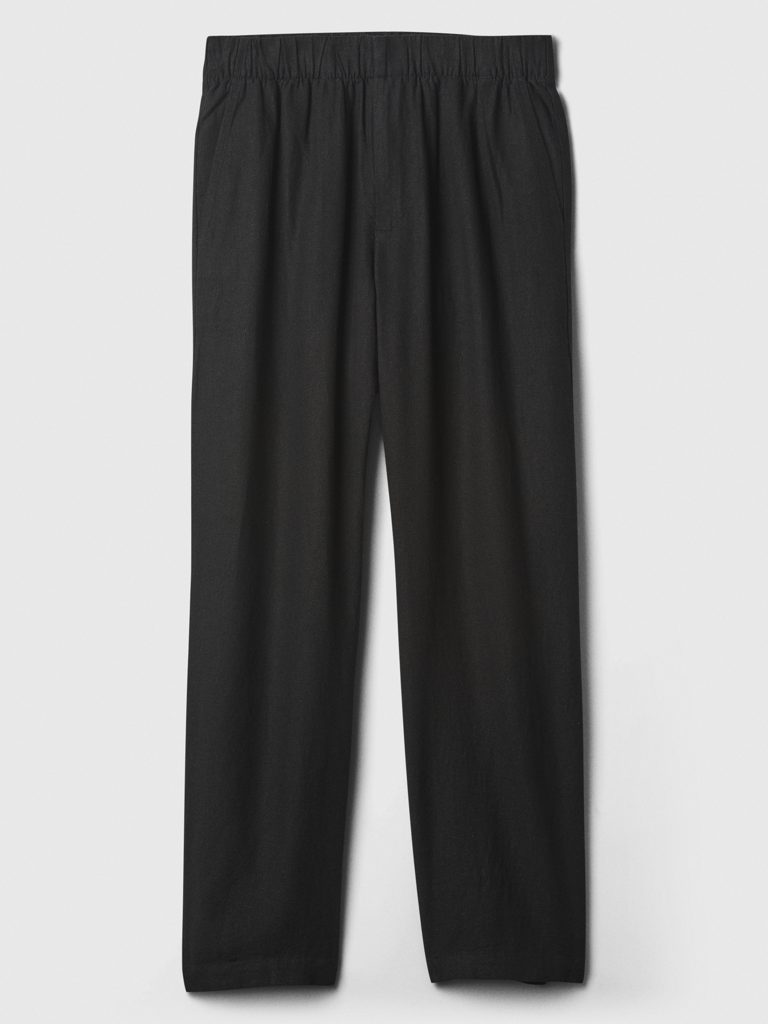 Linen-Blend Straight Pull-On Pants | Gap Factory