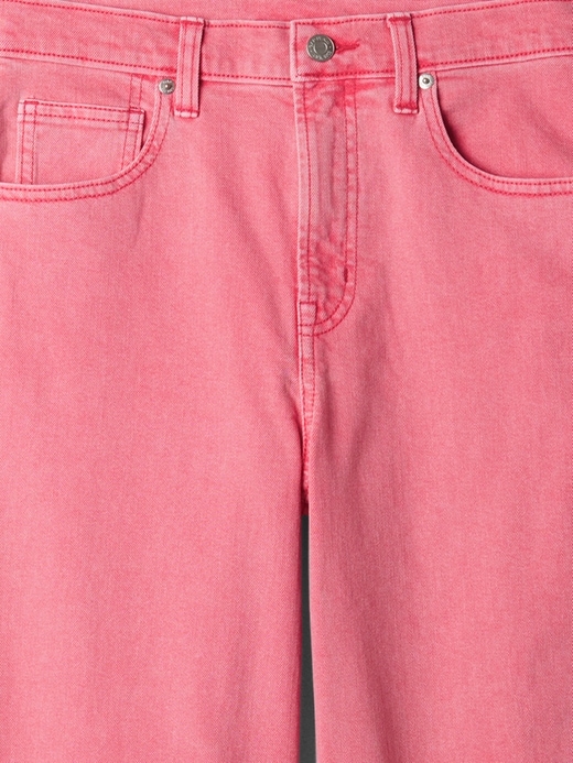 Image number 4 showing, High Rise Wide-Leg Crop Jeans