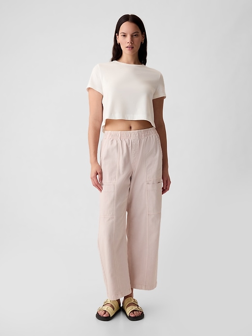 Image number 5 showing, High Rise Wide-Leg Utility Pants