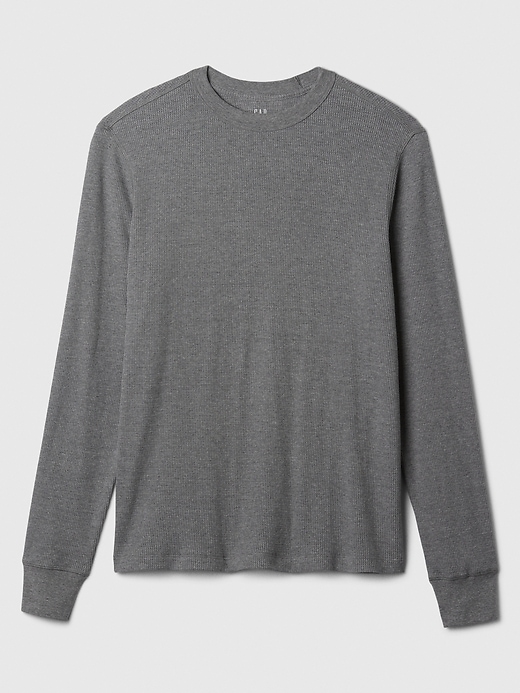 Image number 4 showing, Waffle-Knit Crewneck T-Shirt