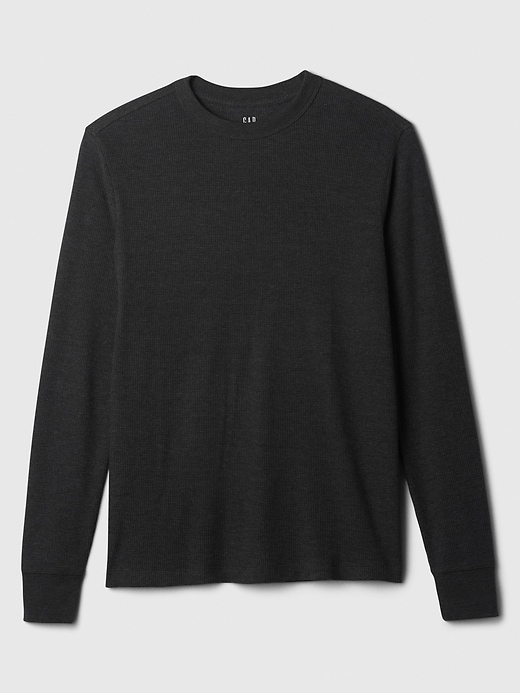 Image number 4 showing, Waffle-Knit Crewneck T-Shirt