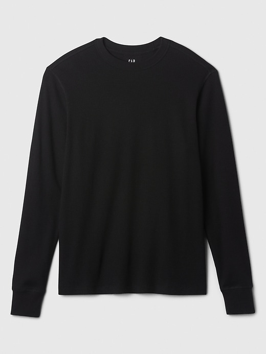 Image number 4 showing, Waffle-Knit Crewneck T-Shirt