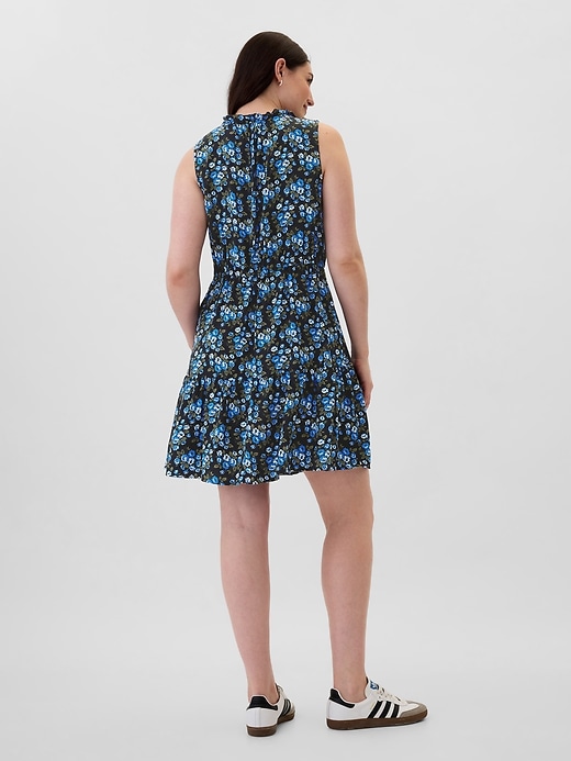 gap sleeveless splitneck mini dress Sleeveless Splitneck Mini Dress