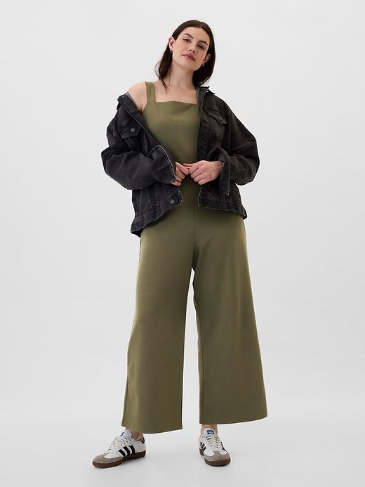 Image number 4 showing, Ponte Squareneck Jumpsuit