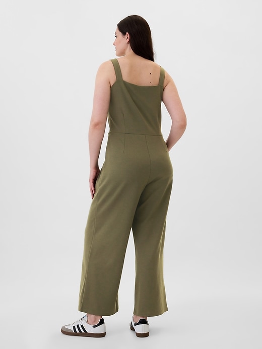 Image number 5 showing, Ponte Squareneck Jumpsuit