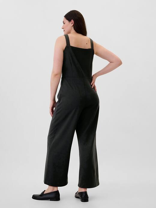 Ponte Squareneck Jumpsuit | Gap Factory