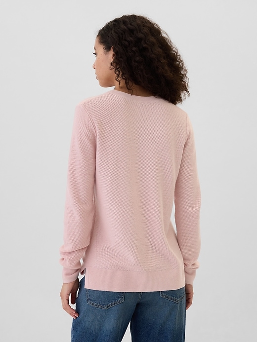 Image number 2 showing, Textured Crewneck Sweater