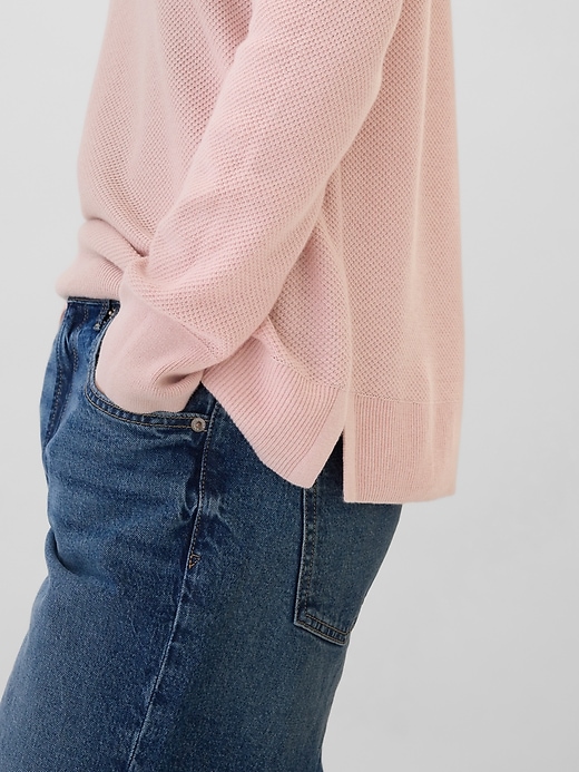 Image number 4 showing, Textured Crewneck Sweater
