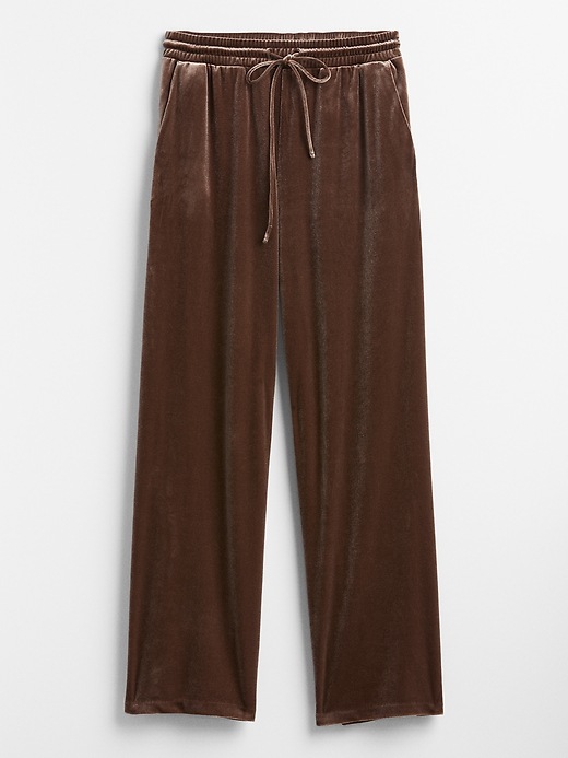 Mid Rise Velour Wide-Leg Pants | Gap Factory