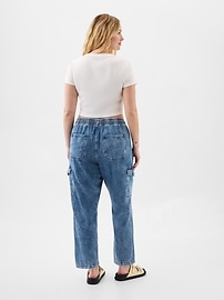Mid Rise Easy Cargo Jeans
