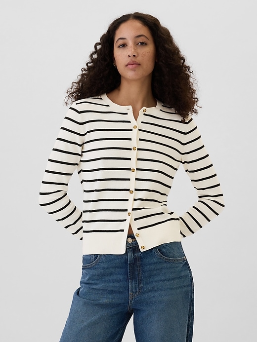 Image number 1 showing, Crewneck Cardigan
