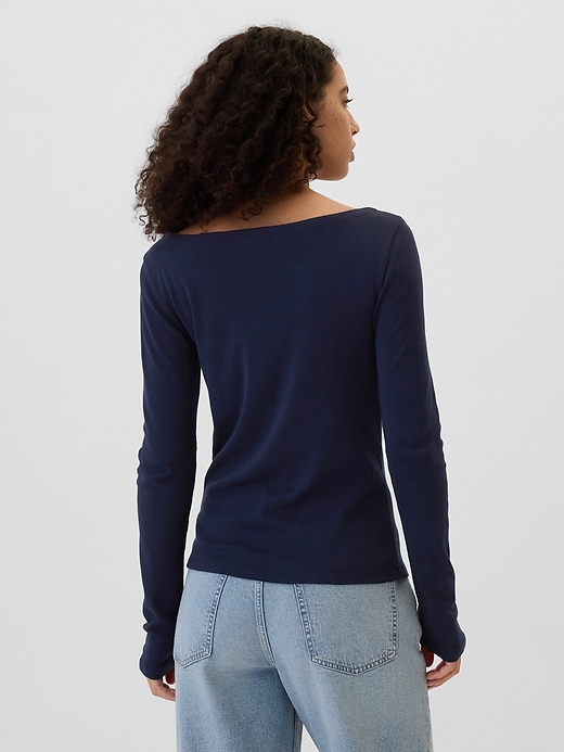 Image number 2 showing, Favorite Boatneck T-Shirt