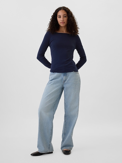 Image number 3 showing, Favorite Boatneck T-Shirt