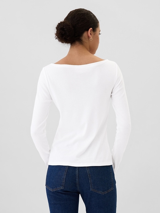 Image number 2 showing, Favorite Boatneck T-Shirt