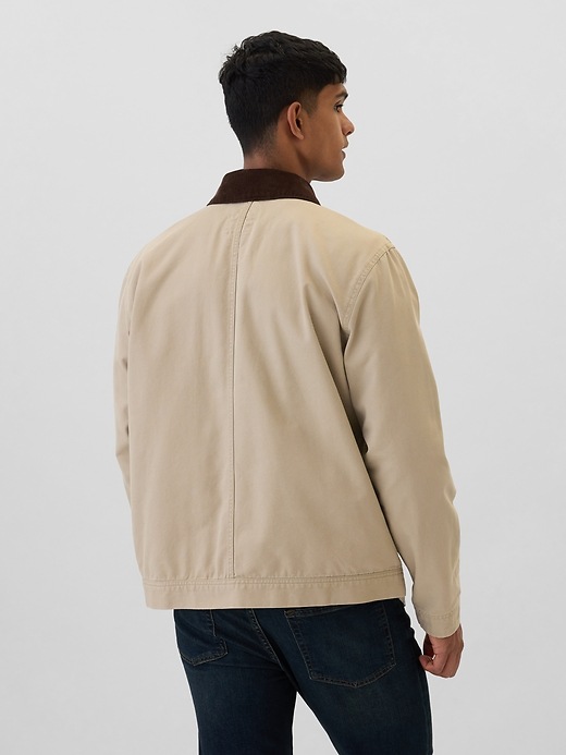 Relaxed Canvas Chore Jacket