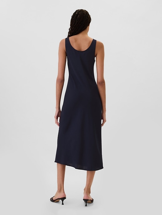 ric rac midi dress Moon River Multi Pattern Ric Rac Trim Midi Dress S