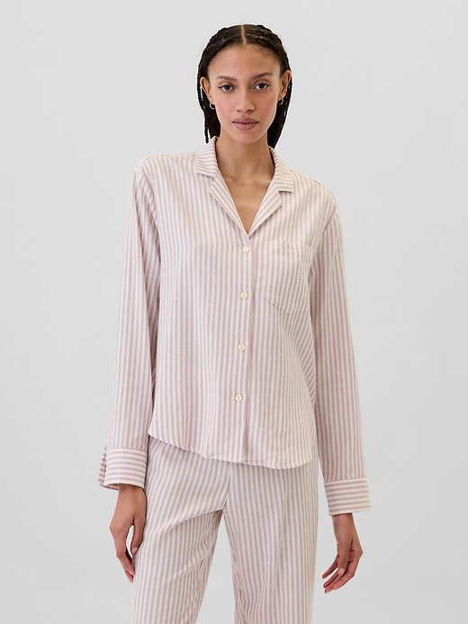 Image number 1 showing, Relaxed Flannel PJ Shirt