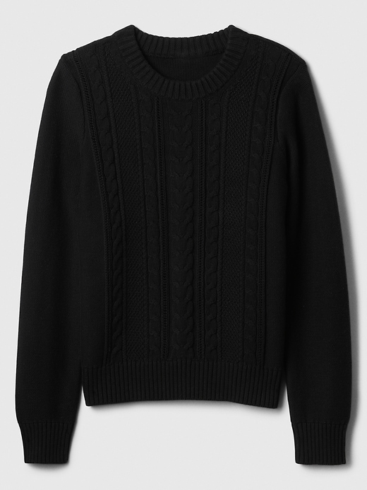 Image number 5 showing, Cable-Knit Crewneck Sweater