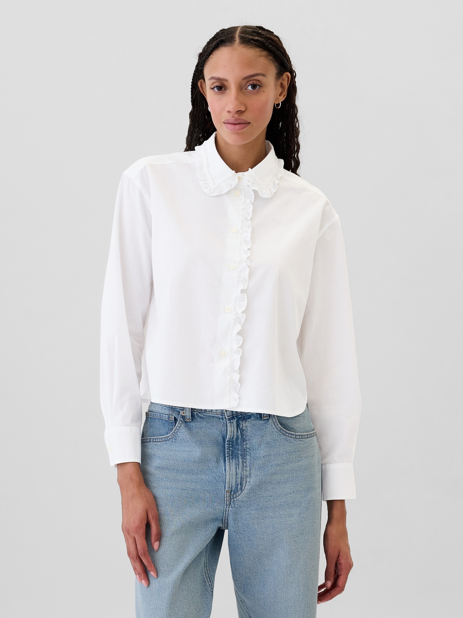 Multi Color Cropped Shirt main image 0