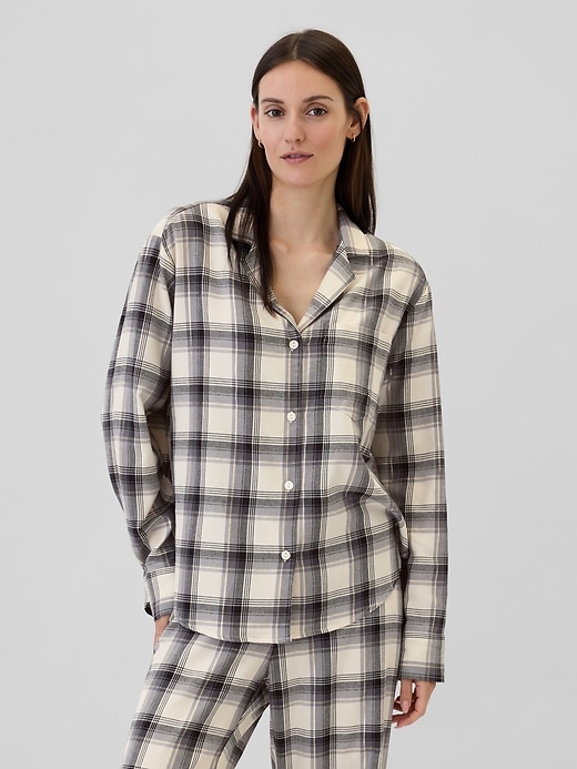 Image number 1 showing, Relaxed Flannel PJ Shirt
