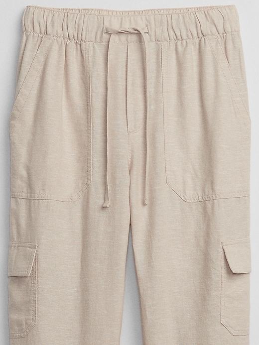 Image number 4 showing, Linen Easy Cargo Pants