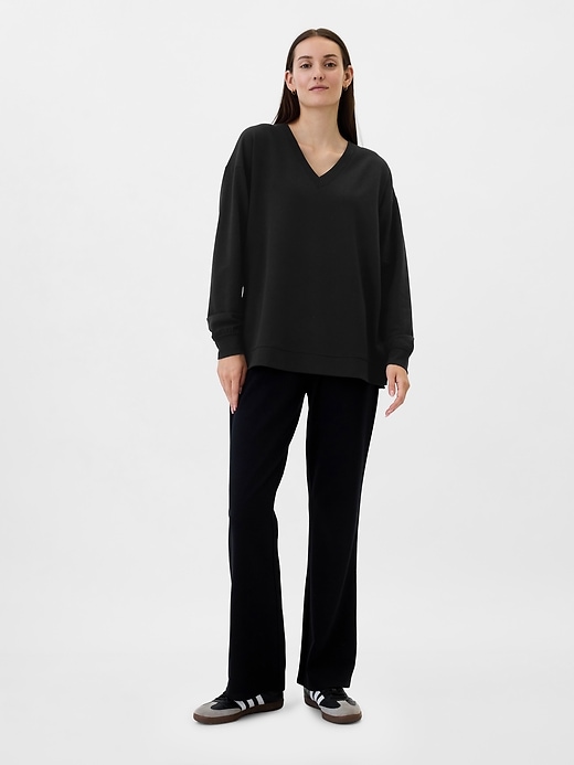 Image number 3 showing, Relaxed Cloudlite V-Neck Tunic Sweatshirt