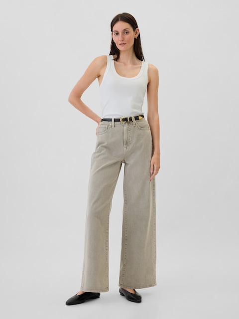 High Rise Wide-Leg Jeans