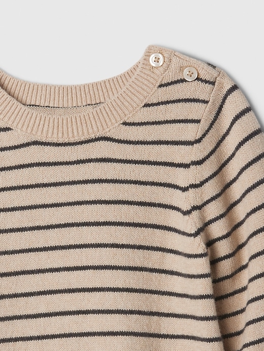 Image number 3 showing, Baby CashSoft Stripe Sweater One-Piece