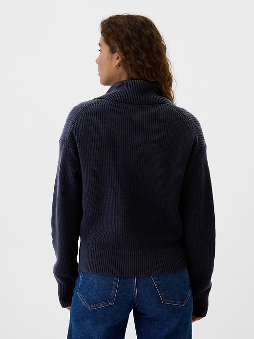 Relaxed Quarter-Zip Sweater | Gap Factory